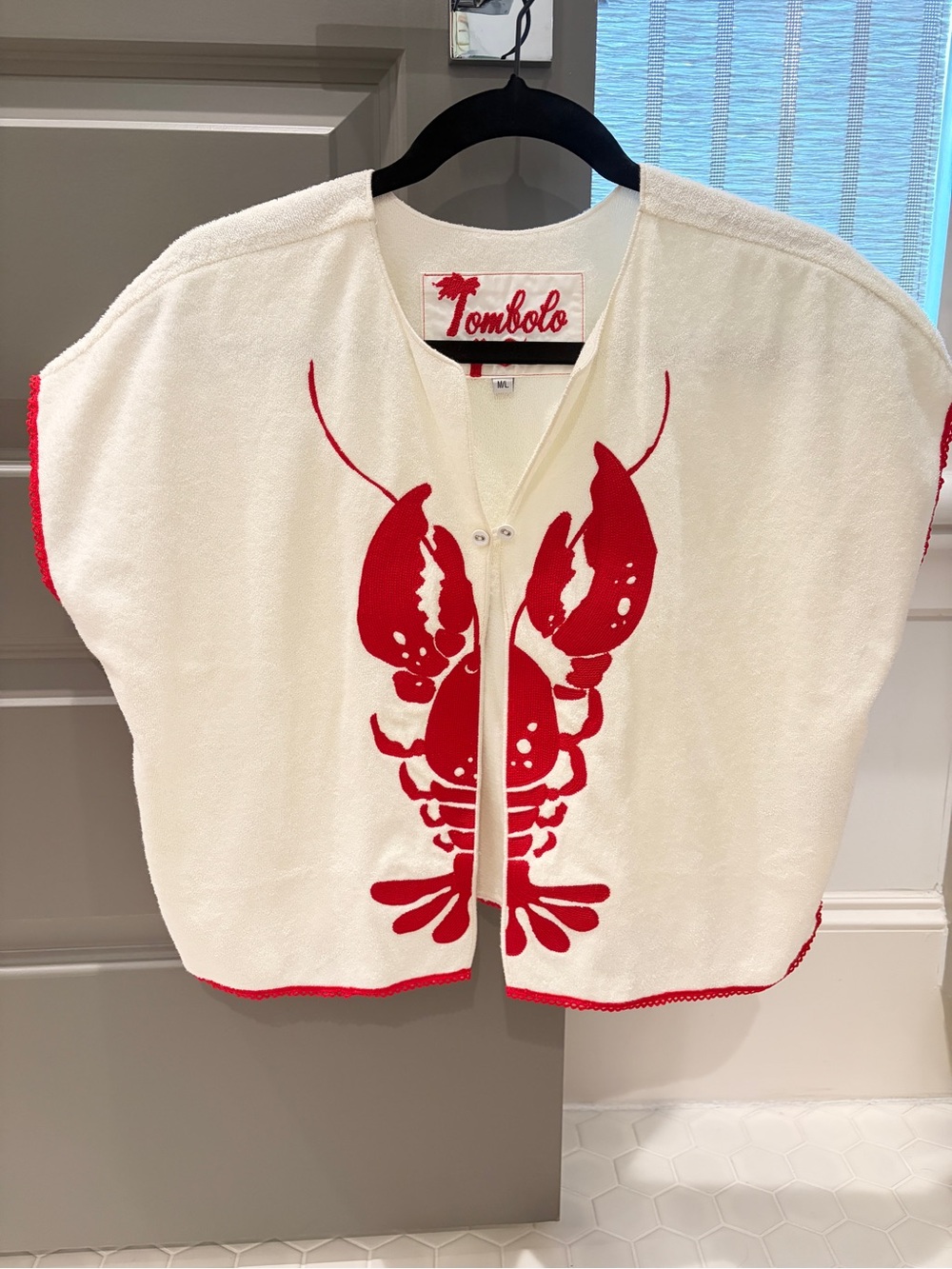Tombolo Better Half Hand Towel lobster Top - Picture 3 of 4